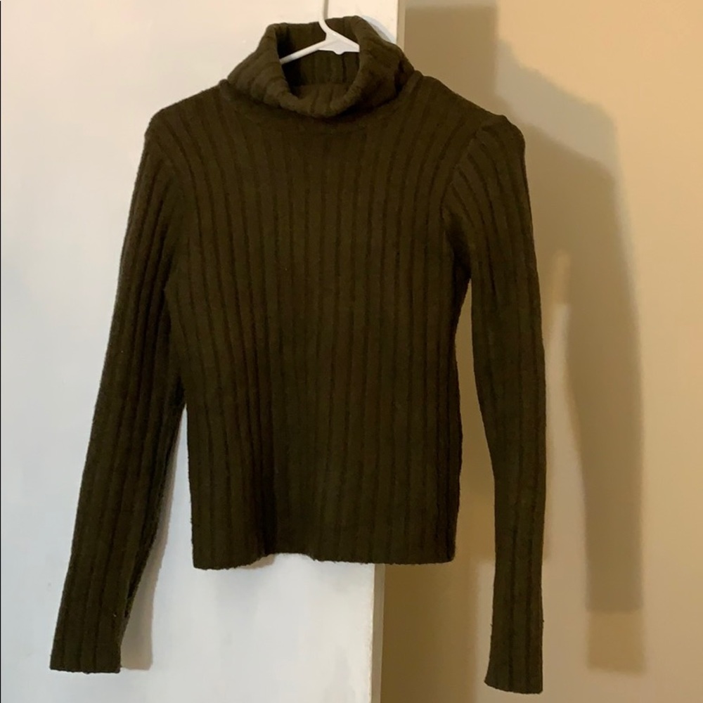 F21 olive green turtleneck